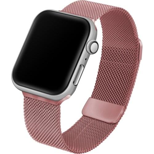Adjustable Strap For Apple watch 6 5 4 3 SE band 44mm 40mm iWatch Band 38m/42mm metal Magnetic Loop correa Accessories bracelet
