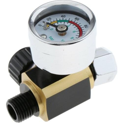 For Devilbiss & Iwata Spray Car Air Control Pressure Gauge Regulator Equipment Pressure Relief Valve 100% new