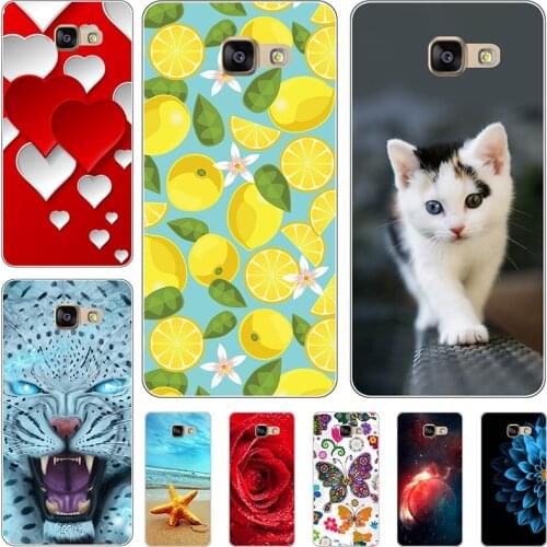 Silicone Cover For Samsung Galaxy A7 2017 A720 A720F SM-A720F 5.7" Case Soft TPU Protective Phone Case Cartoon Bumper Shell