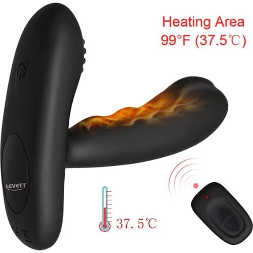 Heat Silicone Prostate Massager Vibrators With Remote Control Anal Butt Plug Erotic Sex Toys For Male Adult 18+ Gay Masturbator