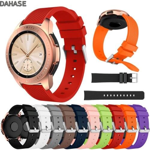 20mm Width Silicone Watch Strap for Samsung Galaxy 42mm Band Silicone Watchband for Samsung Gear Sport Gear S2 Classic Wristband