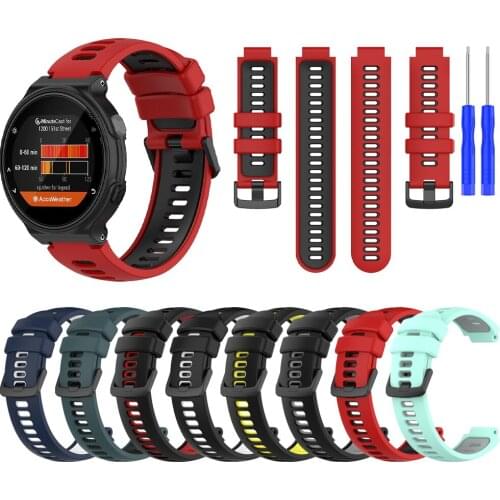 Sports Silicone Strap Band For Garmin Forerunner 220 230 235 630 620 735XT/Approach S20 S5 S6 Bracelet Wristband Watchband