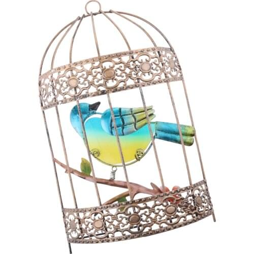 Wedding bird cage wall art decor iron wrought cage decoration european style home centerpiece