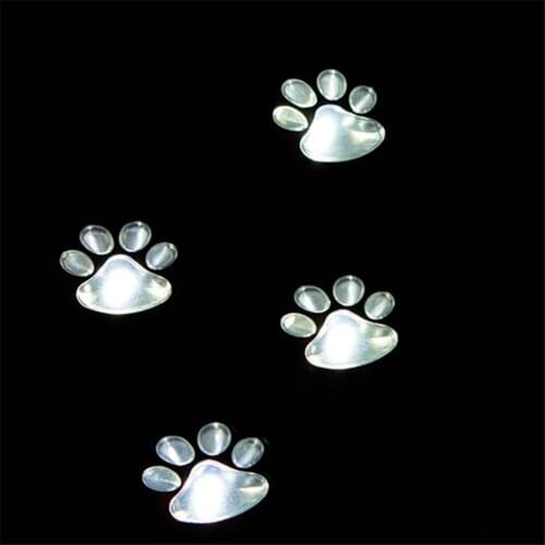 4 Paw Print Solar Lights Dog Path LED Cute Lawn Garden Patio Yard Backyard Decor Walkway Pathway Lighting Garden Lights Outdoor