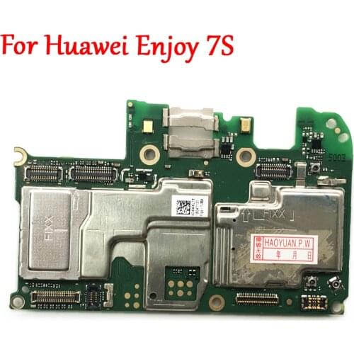 Test Full Work Original Unlock Motherboard For Huawei Enjoy 7S FIG-AL00 FIG-AL10/P smart FIG-LA1 Logic Circuit Electronic Panel