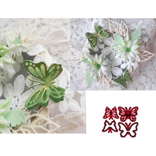 Cute Butterflies Metal Cutting Die Stencil Template for DIY Embossing Paper Photo Album Gift Cards Making Scrapbooking Dies