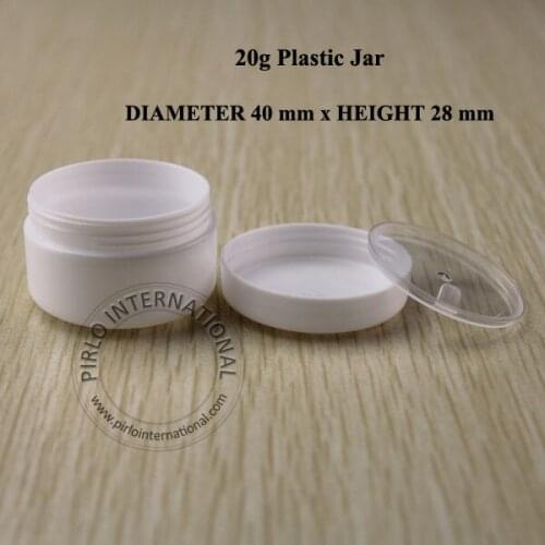 20g Empty bottles cosmetic containers jar pot box plastic jars with lids for face hand cream containers cosmetic packaging 50pcs