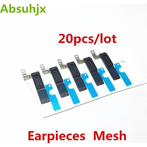 Absuhjx 20pcs Ear Pieces Dust Mesh for iPhone 6 6S 7 Plus 6SP 7P Earpieces Speaker Anti Adhesive Sticker Gasket Rubber