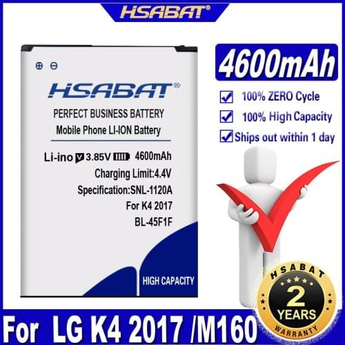 HSABAT 4300mAh BL-45F1F Battery for LG k8 K4 K3 M160 LG Aristo MS210 X230K M160 X240K LV3 (K8 2017 version)