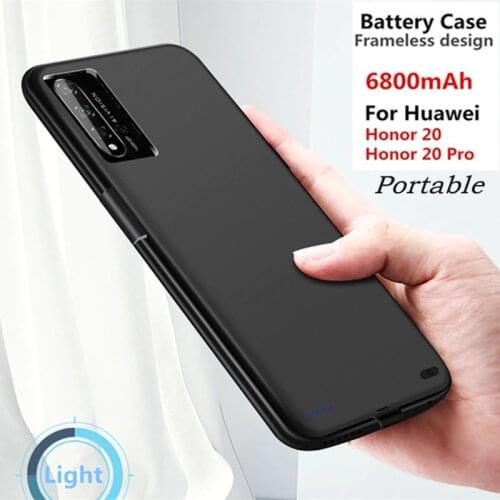 6800mAh Battery Charging Cover for Huawei Honor 20 Pro Battery Case Portable PowerBank Battery Charger Cases for Huawei Honor 20