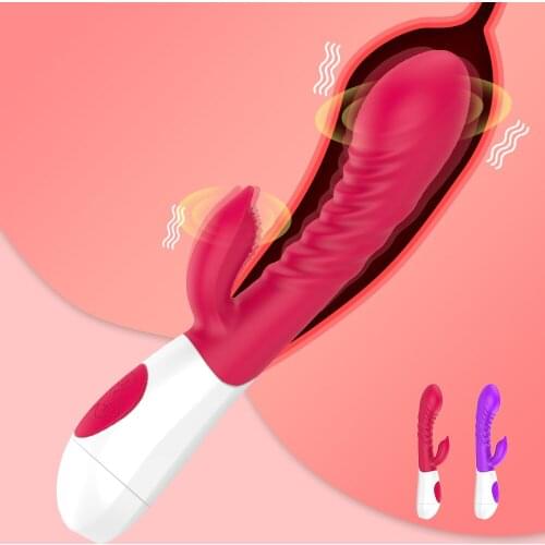 G-spot Dildo Vibrator For Women Sex Toys 12 Frequency Dual Motor Vibrating Anal Vibrator USB Recharging Silicone Dildo Vibrator