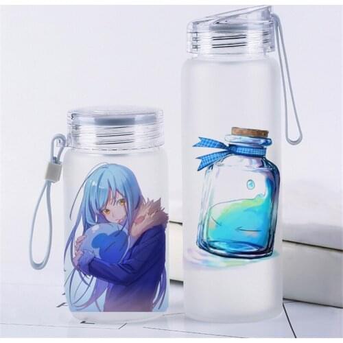 1pcs Hot AnimeThat Time I Got Reincarnated as a Slime Portable Glass Water Bottle Travel Cup Cosplay Prop for Men 360ML / 500ML