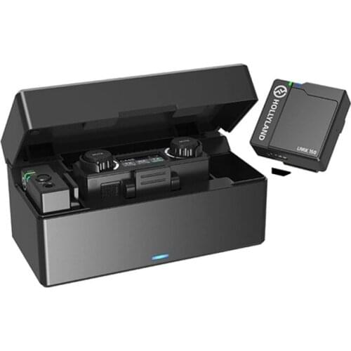 Hollyland LARK 150 Wireless Microphone System Lavalier Lapel Mic Microphone With Charging Case for DSLR Camera Smartphones IPone