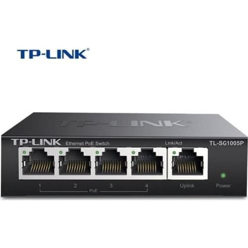 TP-Link 5 Post Gigabit Steel PoE Switch Smart PoE Switch 53.5VDC/1.13A Power Over Ethernet 57W IEEE 802.3af/a ( TL-SG1005P)