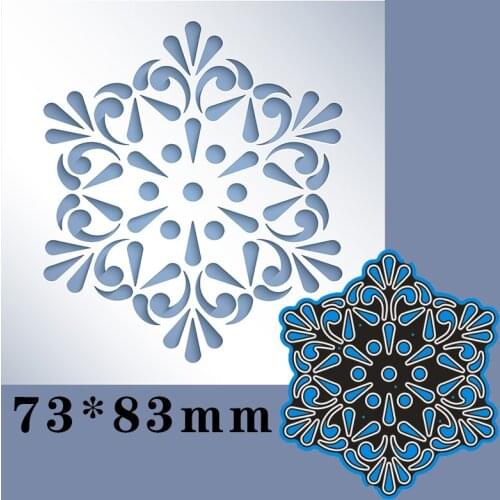 Metal Cutting Dies snowflake pattern New Scrapbook paper decoration template Embossing DIY Paper Card Craft 73*83mm