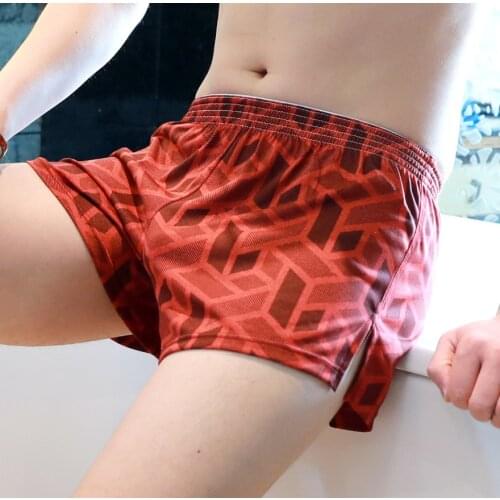 Sexy 2020 Sexy Men Polyester Homewear Underwear Mens Boxers Shorts Cuecas Sleepwear Boxer Homme Male Gay Penis Underpants