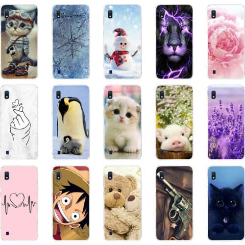 Soft Silicone TPU Case For Samsung Galaxy A10 A 10 Animal Painting Cover Phone Protective Shell Cases Fundas Coque Capa