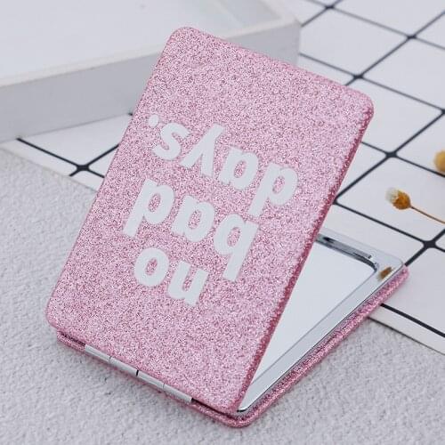 NEW ! Mini Mirror square Shape Girl Mini Double Sides Portable Mirror Pocket Makeup Cosmetics Compact Mirrors Drop Shipping