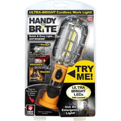 New Hot Sale Handy Ultra-Bright Cordless Brite LED Work Emergency Light 500 Lumens Hands-Free Magnetic Base