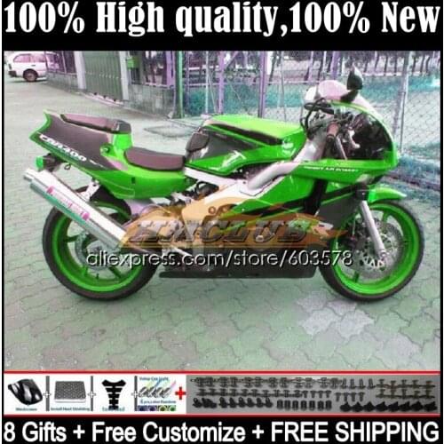 CBR400RR NC29 For HONDA CBR400 RR 94 95 96 97 98 99 33CL.155 CBR 400 RR 400RR 1994 1995 1996 1997 1998 1999 Fairing hot green