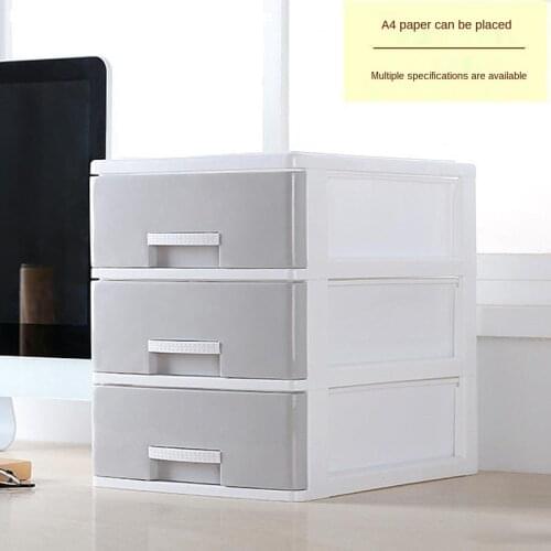 Office Desk Storage Box Plastic A4 Paper File Rack File Sundries Locker Box Desktop Organizer Pen Holder Office Accessories