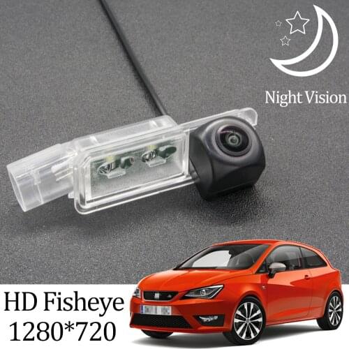 Owtosin HD 1280*720 Fisheye Rear View Camera For Seat Ibiza 6J 2009 2010 2011 2012 2013 2014 2015 2016 2017 Ca Reverse Monitor