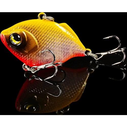 Plastic VIB Lures 4.5cm 8.5g vivid Vibrations Spoon Lure Fishing bait Bass Artificial Hard Bait Cicada lure VIB Bait 3D Eyes