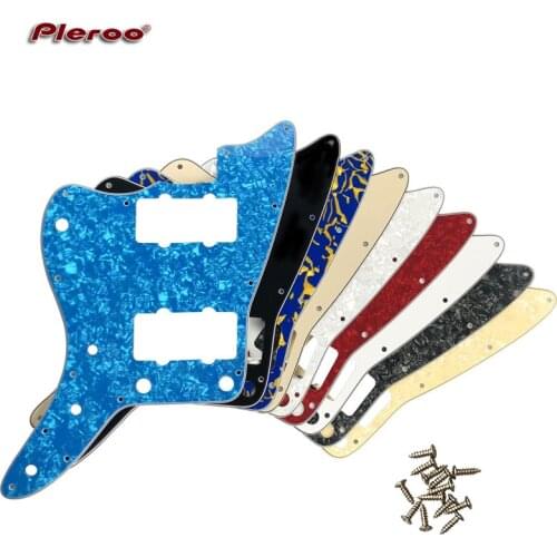 Pleroo Custom Guitar Parts - For Left Handed US No Upper Controls Jazzmaster style electric Guitar pickguard Replacement