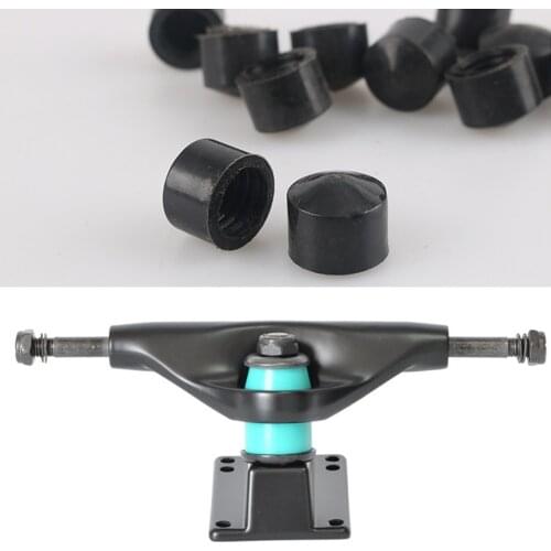 20pcs Premium Skateboard Pivot Cups Hardware Longboard Truck Parts Replacements Accessories Black 12mm 13mm