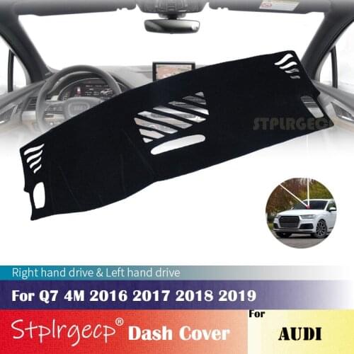 For Audi Q7 4M 2016 2017 2018 2019 Anti-Slip Dashboard Cover Protective Pad Car Accessories Sunshade Carpet
