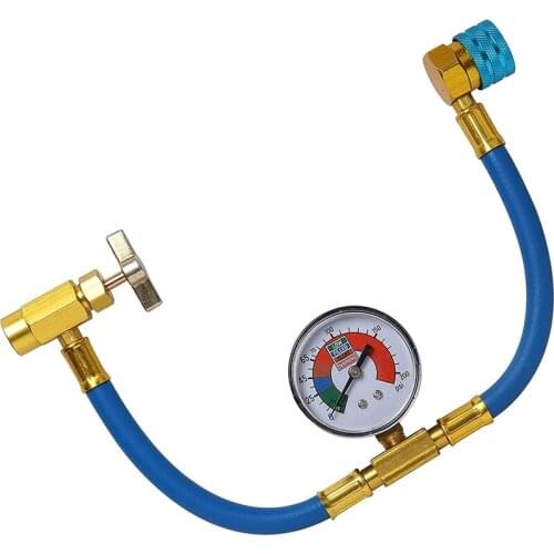 R1234YF Charging Hose Kit,R-1234YF Charging Hose and Meter,R1234YF Low-Side Quick Coupler Adapter,1/2 Acme LH Can Opener
