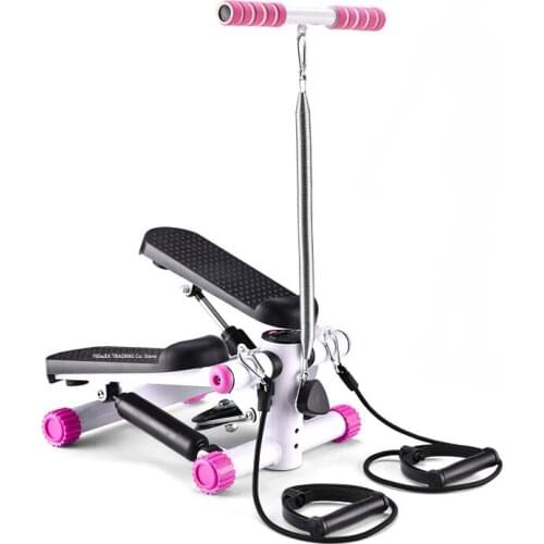 Mini Fitness Up-Down Stepper Home Swing Stepper with Training Bands and LED Display, Exercise Stepper For Couples