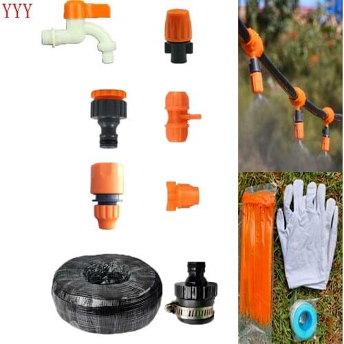 8/12mm hose Garden Irrigation orange micro misting nozzle spray drip watering irrigation kits
