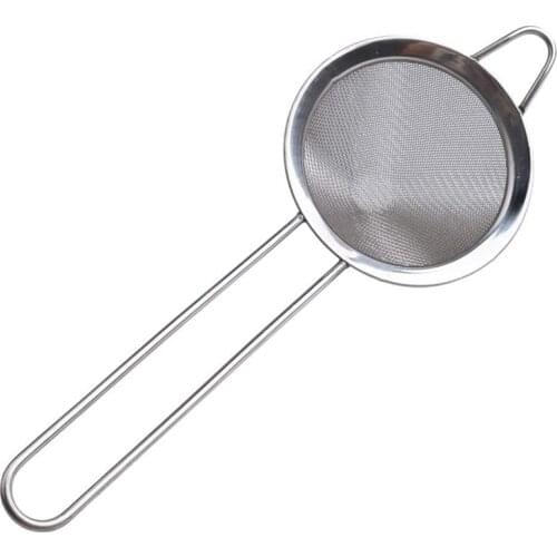 Tea Strainer, 3.3 Inch Fine Mesh Sieve Strainer Stainless Steel Mesh Strainer with Handle for Strain Drain and Rinse