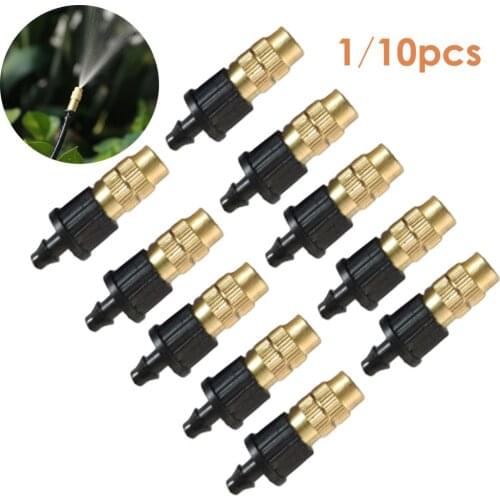 1/10pcs 4/7 PVC Brass Sprinkler Head Garden Tool Spray Misting Nozzle Drip Irrigation Garden Watering System Accessories