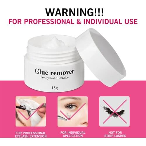 Eyelash glue cream remover individual false eyelash extension debonder no odor non-irritating and fast free shipping