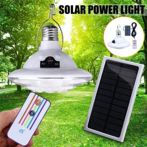 22 LED Remote Solar Bulb Rechargeable Lights Lamp Outdoor Hooking Lantern Garden Tent Camping Emergency Lighting Chandelier