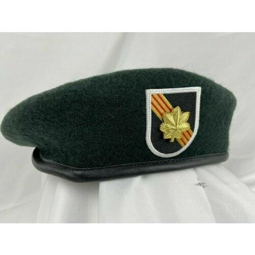 VIETNAM WAR US ARMY 5ST SPECIAL FORCES GROUP BERET MAJOR INSIGNIA MILITARY HAT Military Store