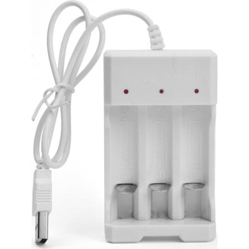 USB 3 Slots AA AAA Charger Nimh Nicd Rechargeable Batteries Chargers Adjustable Independent Battery Charging Slot Charge AA AAA