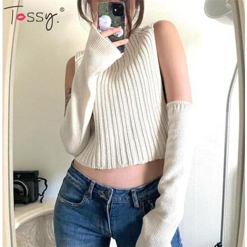 Tossy New Soild Turtleneck Long Slevess Sweaters For Women Autumn Causal Outfits Casual Y2K Fashion Clothing StreetWear
