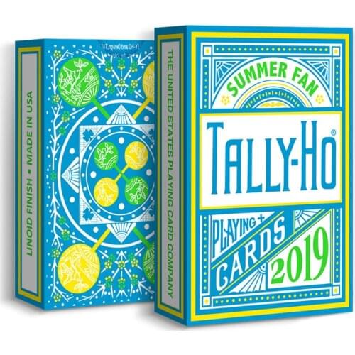 2019 Tally-Ho Summer Fan Cardistry Playing Cards Bicycle Deck Poker USPCC Limited Edition Magic Card Games Magic Tricks Props