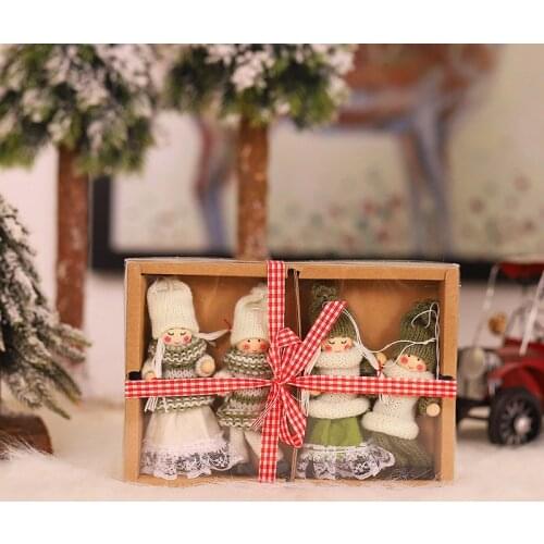 2021 Cute Christmas Angel Dolls Xmas Tree Ornament Christmas Hanging Decoration Festival Party Decor New Year Gift For Kids