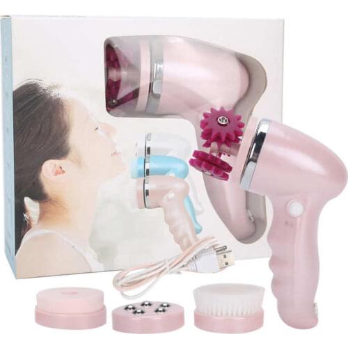 3 in 1 Electric Facial Cleanser Exfoliating Face Wash Brush Lifting Massage Skin Care Device Deep Cleansing