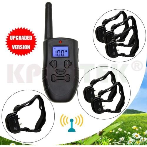 300M Remote Pet Dog Training Electronic Collar Rechargeable 100 Levels Shock and Vibration 15-28nf Drop Shipping