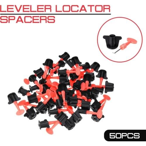 50pcs/set New Level Wedges Tile Spacers Leveler Locator Spacers Plier for Flooring Wall Tile Carrelage Leveling System