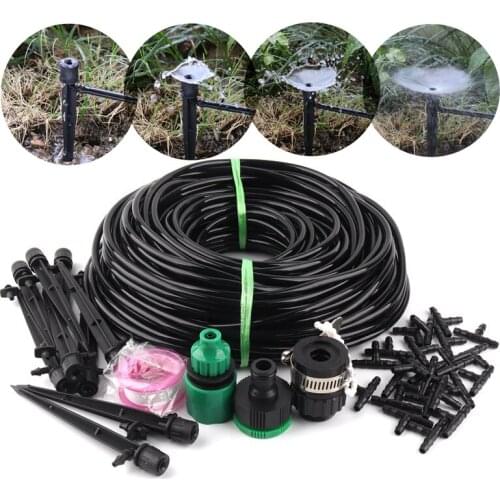 7m~42m Garden Watering Kits 13.5cm Adjustable Ground Insert Dripper DIY Micro Irrigation Kits Greenhouse Irrigation System