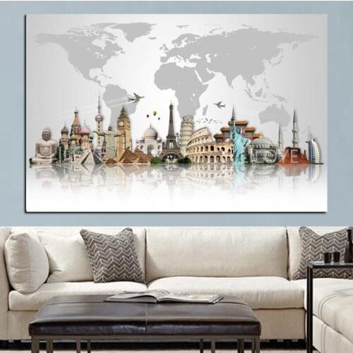 5D DIY Diamond Painting abstract Cross Stitch Round Diamond Buildings Big Ben Tower Map Full Diamond Embroidery Home Decor FG897