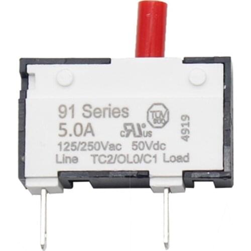 Kuoyuh 91 series circuit breaker 5.0A manual reset thermal overload protector