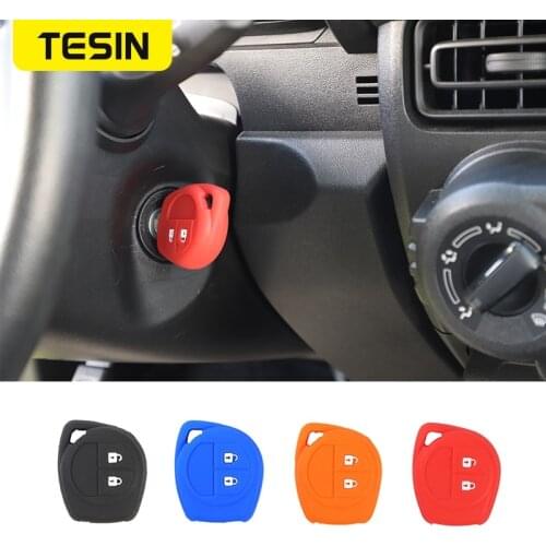 TESIN Car Remote Key Case Cover For Suzuki Jimny 2 Button Car Remote Key Fob Case Protect Cover For Suzuki 2019+Accessories