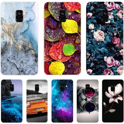 Case For Samsung Galaxy A8 2018 A530 A530F Case Cute Soft TPU Silicon Cover For Samsung A8 Plus 2018 A730 A730F Case Clear Cat